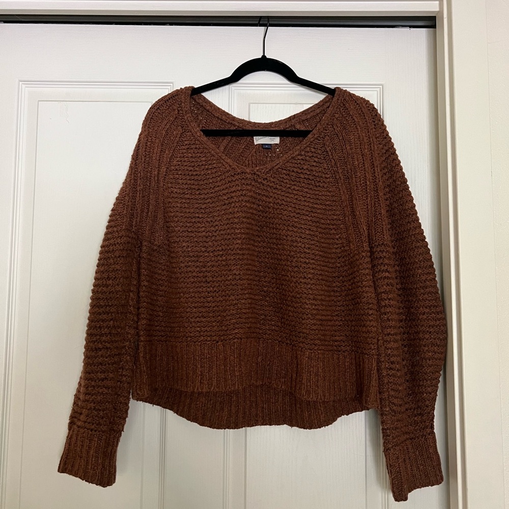 Brown Knit Oversized Sweater size medium